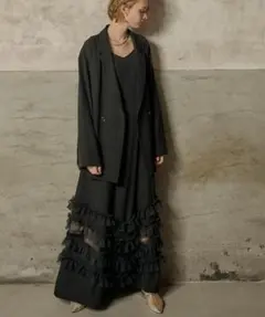 サラマリカ　C.JQD FRILL LAYERED GOWN　ブラック サラマリカ C.JQD FRILL LAYERED GOWN ブラック - メルカリ