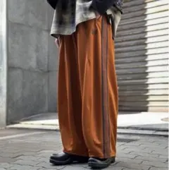 needles 20aw トラックパンツ H.D ヒザデル S ブラウン - メルカリ