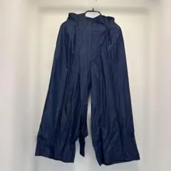 ベルト付きワイドパンツ ハイウエスト