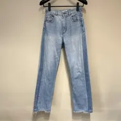 SLOBE IENA LE DENIM ツートンストレートデニム 36