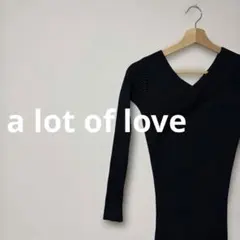 a lot of loveアロットオブラブ/リブ編みニットロングワンピースのサムネイル