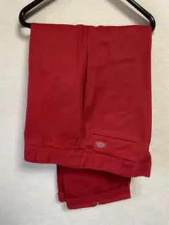 ディッキーズ レッド ダブルニー ワークパンツ 38×30