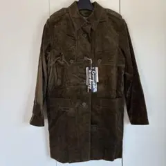 【タグ有】バーバリー　コーデュロイジャケット　カーキグリーン　ノバチェック