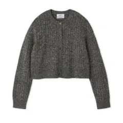 Mila Owen カシミヤタッチケーブルニットカーディガン