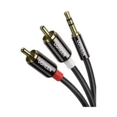 UGREEN 3.5mmステレオミニプラグ to 2RCAケーブル ブラック