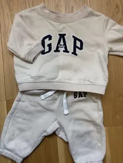 GAP ベージュ トレーナー・パンツセット 3-6ヶ月