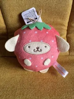 ポムポムぷりん　フルーツきぐるみマスコット～いちご～