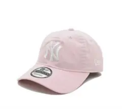 ニューエラ ピンク✕ホワイト（NY） M/L（約57-61cm）
