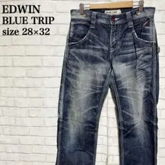EDWIN 503 BLUE TRIP ユーズド加工 デニムパンツ 28×32