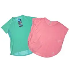 【2枚セット】　スポーツウェア　半袖カットソー　Tシャツ　新品　オドロ　速乾のサムネイル