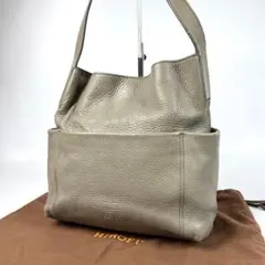 HIROHU ヒロフ　A4可　ヴィータ　ワンショルダーバッグ　シボ革　Hロゴのサムネイル