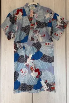 新品タグ付き　チュチュアンナ　うさぎ和柄 甚平風ルームウェア 部屋着　パジャマ