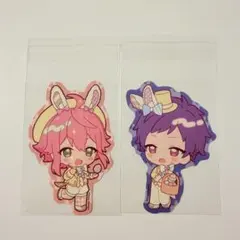 あんスタ アニカフェ ステッカー 桃李 弓弦 セット