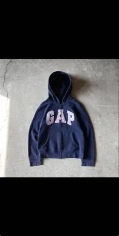old gap ジップパーカー ネイビー ピンク y2k 00s archive