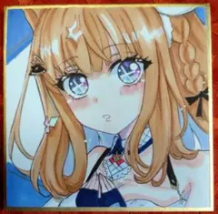 ウマ娘 ダンツフレーム 水着 色紙 手描きイラスト ファンアート 原画