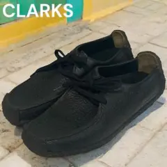 美品 希少クラークス ナタリーシボ革 ブラック22.5cm