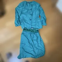 バブル期　BRUNO PIATTELLI ターコイズスカートセットアップ2510