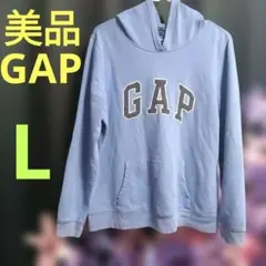 美品★GAP フード付きパーカー★水色系★春色