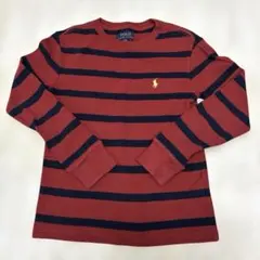 ラルフローレン　長袖カットソー レッド×ネイビー　140サイズ