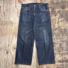 80s BOBSON ワイドデニムパンツ ヒゲ フェード 日本製 VINTAGE