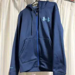 Under Armour ネイビー ジップアップパーカー