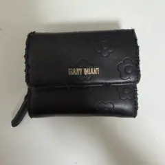 MARY QUANT ブラック 三つ折り財布
