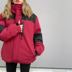 新品未使用/撥水ストレッチ中綿マウンテンダウンJK/red