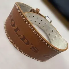 GOLD'S GYM ゴールドジム プロレザーベルト Sサイズ トレーニング