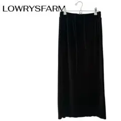 ローリーズファーム　ロングタイトスカート　ウエストゴム　ブラック