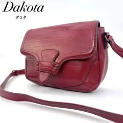 ✨極美品✨ダコタ ショルダーバッグ ポシェット 斜め掛け ミニバッグ ロゴ 赤
