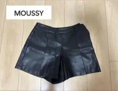 【 MOUSSY 】フェイクレザー ショートパンツ