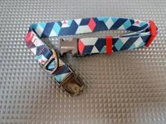 everKING 幾何学模様 ナイロン首輪　Mサイズ