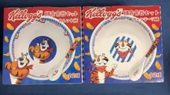 Kellogg's ケロッグ 朝食食器セット ボウル スプーン 2種 ２点のサムネイル