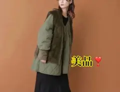 kastane カスタネ マルチウェイベスト ファー ボア ベスト リバーシブル