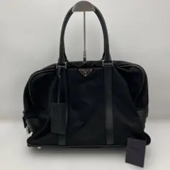本物 未使用 □プラダ□ スモール テスート トライアングル ロゴ
