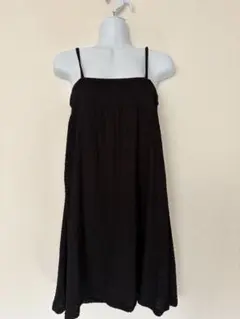 GU ブラックキャミワンピース