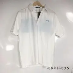 J.LINDEBERG ジェイリンドバーグ ゴルフポロシャツ メンズL 白 半袖