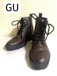 GU【難あり】レースアップブーツ