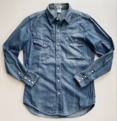 Mynt Denim / CENT デニムウエスタンシャツ Ice Wash