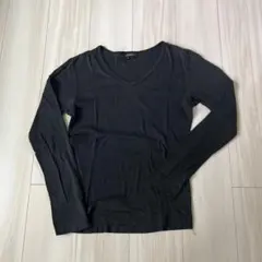 5351 Pour Les Hommes ブラック Vネック長袖カットのサムネイル