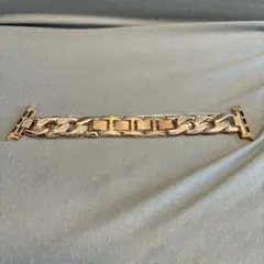 Apple Watch用 チェーンリンクスタイル バンド シルバー ゴールド