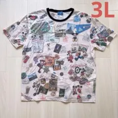 東京ディズニーリゾート　35周年　Tシャツ　3L レトロ　グッズ　スナック