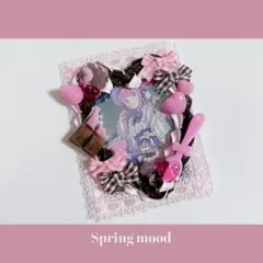 A143 ホイップデコ トレカケース 硬質ケースデコ チョコ ピンク ハート