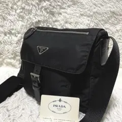 【美品】PRADA プラダ　メッセンジャーバッグ　ショルダー　ナイロン　ブラック