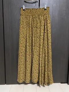 レオパード柄 ロングスカート