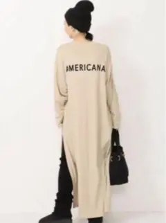 【新品未使用・ハンガー跡あり】AMERICANA アメリカーナ　ジップワンピース