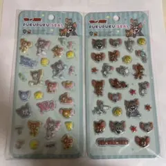 トムとジェリーぷくぷくシール　2枚セット