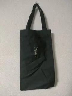 YSL 黒 エコバッグ ロゴ入り