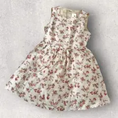 【新品 タグ付き】アースミュージック ワンピース バラ柄 ノースリーブ 美品