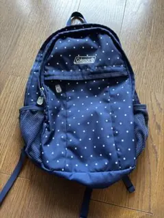 Coleman ネイビー ドット柄 リュック